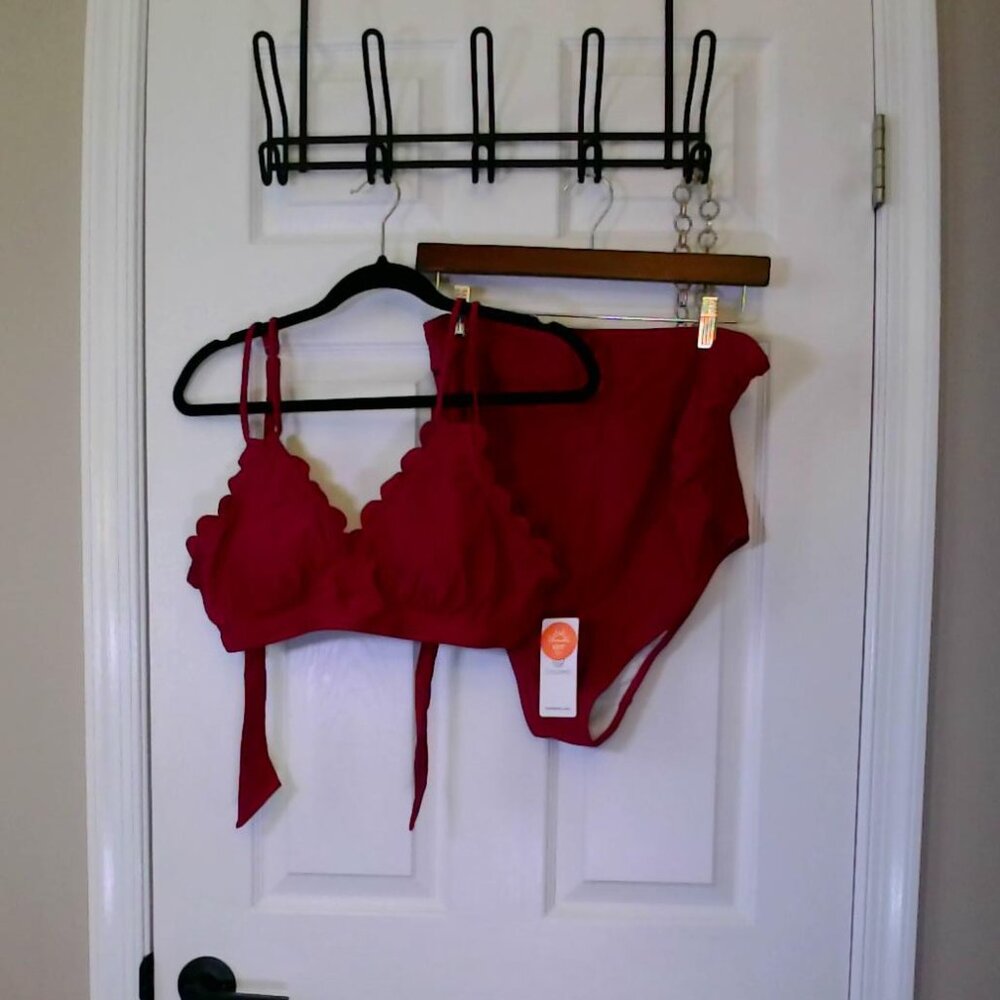 Maroon Maternity Bikini